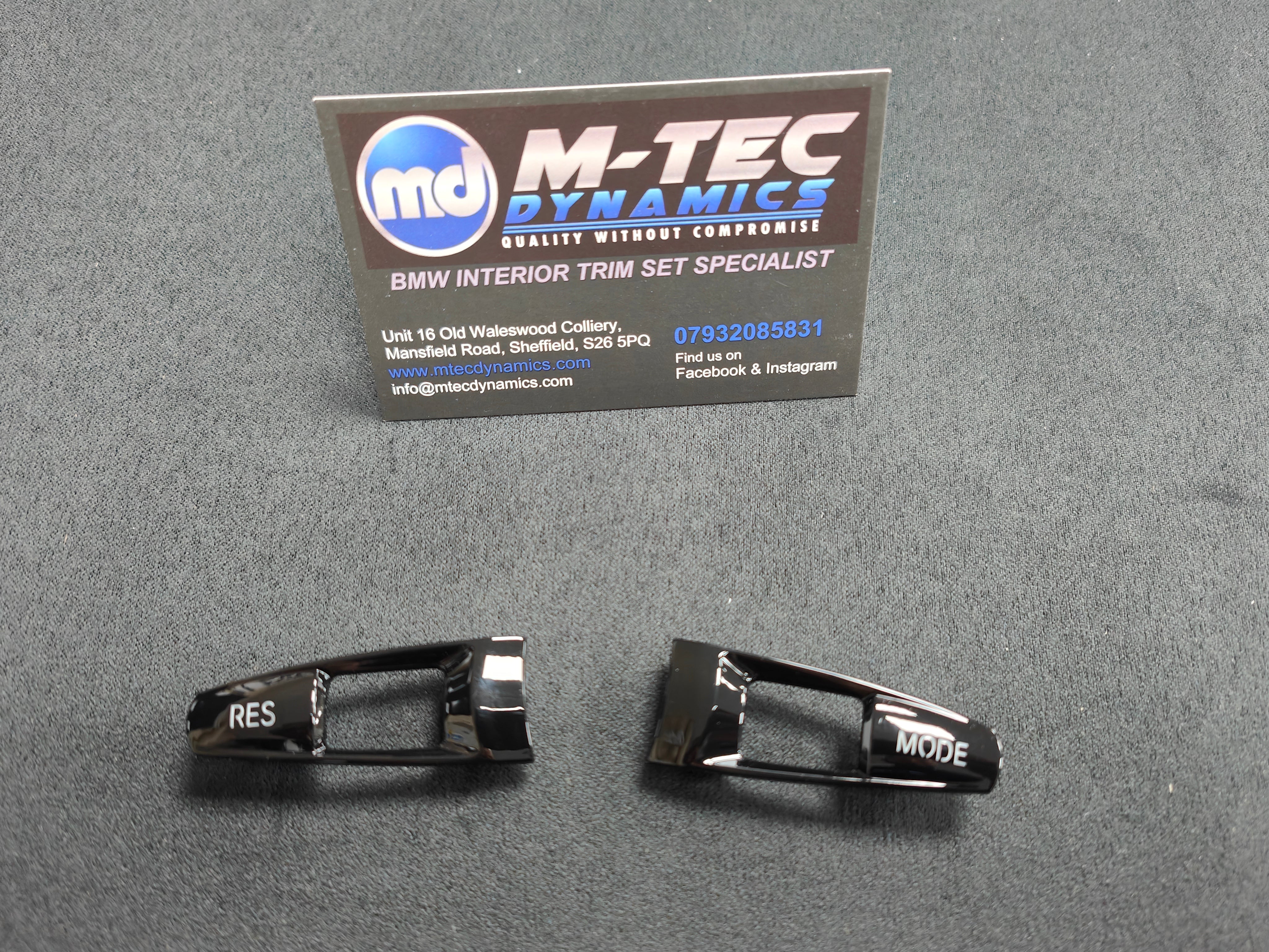 BMW F-SERIES STEERING WHEEL REPLACEMENT GLOSS BLACK MODE / RES BUTTONS - M2 M3 M4 M5 M6